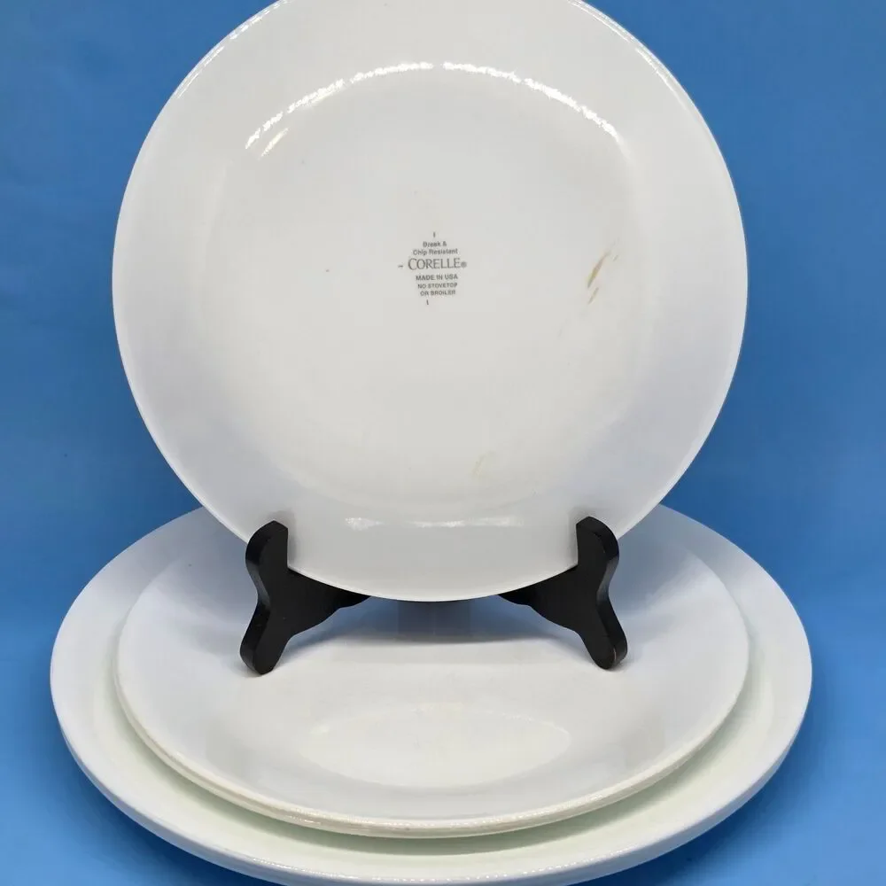 Corelle by Corning 3 Dinner plates 3 Salad plates 6 Piece lot